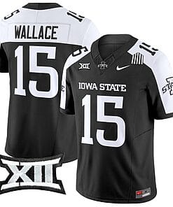Seneca Wallace Jersey #15 Iowa State Cyclones Vapor Limited College Football Stitched Black Alternate