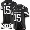 Seneca Wallace Jersey #15 Iowa State Cyclones Vapor Limited College Football Stitched Black