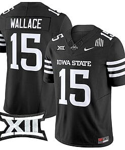 Seneca Wallace Jersey #15 Iowa State Cyclones Vapor Limited College Football Stitched Black