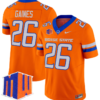 Sire Gaines Jersey #26 Boise State Broncos Vapor Limited College Football Stitched Orange