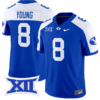Steve Young Jersey #8 BYU Cougars Vapor Limited College Football Stitched Royal Alternate