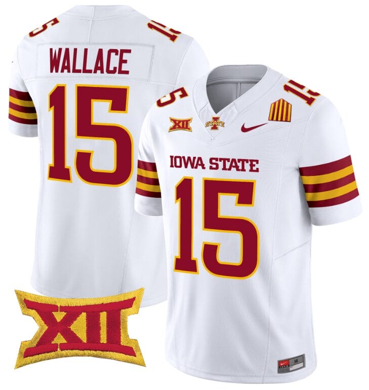Seneca Wallace Jersey #15 Iowa State Cyclones Vapor Limited College Football Stitched White 8 Seneca Wallace Jersey #15 Iowa State Cyclones Vapor Limited College Football Stitched White