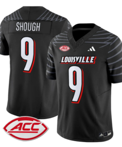 Tyler Shough Jersey #9 Louisville Cardinals Vapor Football Stitched Black