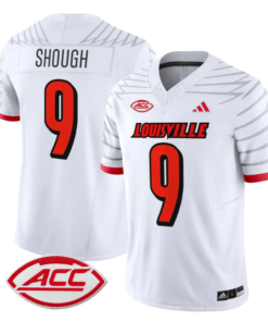 Tyler Shough Jersey #9 Louisville Cardinals Vapor Football Stitched White