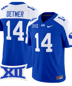 Ty Detmer Jersey #14 BYU Cougars Vapor Limited College Football Stitched Royal Alternate