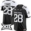 Troy Davis Jersey #28 Iowa State Cyclones Vapor Limited College Football Stitched Black Alternate