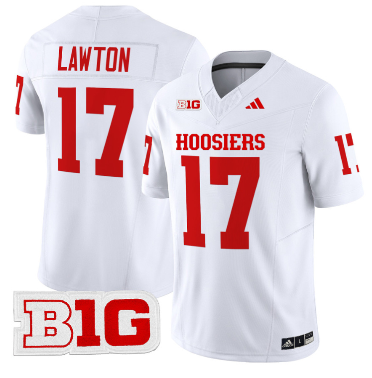 Ty Son Lawton Jersey #17 Indiana Hoosiers Vapor Limited Football White 8 Ty Son Lawton Jersey #17 Indiana Hoosiers Vapor Limited Football White