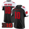 Tyler Van Dyke Jersey #10 Wisconsin Badgers Vapor Football Stitched Black Alternate