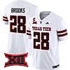 Tahj Brooks Jersey #28 Texas Tech Red Raiders Vapor Limited Football White