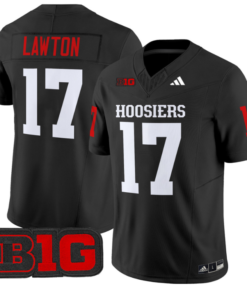 Ty Son Lawton Jersey #17 Indiana Hoosiers Vapor Limited Football Black