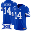 Ty Detmer Jersey #14 BYU Cougars Vapor Limited College Football Stitched Royal