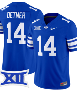 Ty Detmer Jersey #14 BYU Cougars Vapor Limited College Football Stitched Royal