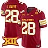 Troy Davis Jersey #28 Iowa State Cyclones Vapor Limited College Football Stitched Cardinal