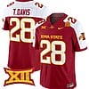 Troy Davis Jersey #28 Iowa State Cyclones Vapor Limited College Football Stitched Cardinal Alternate
