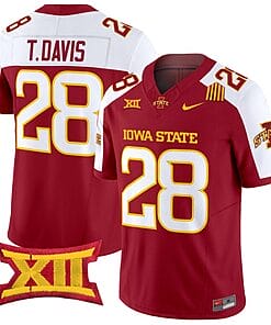 Troy Davis Jersey #28 Iowa State Cyclones Vapor Limited College Football Stitched Cardinal Alternate