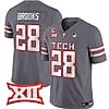 Tahj Brooks Jersey #28 Texas Tech Red Raiders Vapor Limited Football Grey