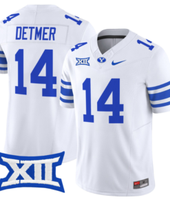 Ty Detmer Jersey #14 BYU Cougars Vapor Limited College Football Stitched White