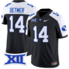 Ty Detmer Jersey #14 BYU Cougars Vapor Limited College Football Stitched Black Alternate 5 Ty Detmer Jersey #14 BYU Cougars Vapor Limited College Football Stitched Black Alternate