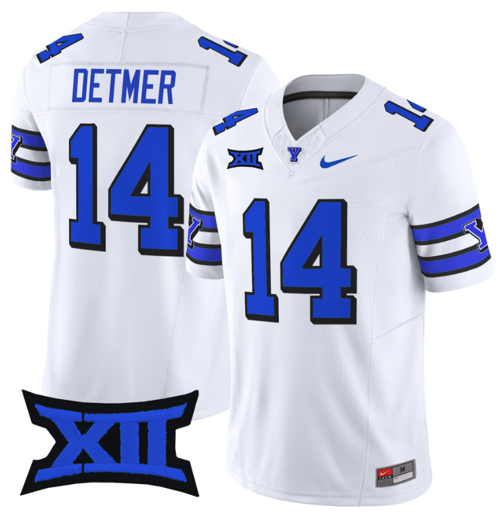Ty Detmer Jersey #14 BYU Cougars Vapor Limited College Football Stitched 1996 Throwback 8 Ty Detmer Jersey #14 BYU Cougars Vapor Limited College Football Stitched 1996 Throwback
