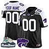 Custom Kansas State Wildcats Jersey 2025 Rate Bowl Patch Football Black Alternate 4 Custom Kansas State Wildcats Jersey 2025 Rate Bowl Patch Football Black Alternate