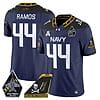 Colin Ramos Jersey #44 Navy Midshipmen 2024 Jolly Rogers Patch Navy 4 Colin Ramos Jersey #44 Navy Midshipmen 2024 Jolly Rogers Patch Navy
