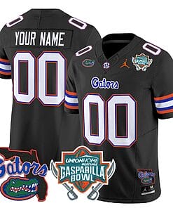 Custom Florida Gators Jersey 2025 Gasparilla Bowl Patch Football Black