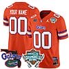 Custom Florida Gators Jersey 2025 Gasparilla Bowl Patch Football Orange