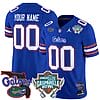 Custom Florida Gators Jersey 2025 Gasparilla Bowl Patch Football Royal
