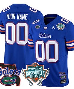 Custom Florida Gators Jersey 2025 Gasparilla Bowl Patch Football Royal