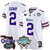 DJ Lagway Jersey #2 Florida Gators 2025 Gasparilla Bowl Patch White 5 DJ Lagway Jersey #2 Florida Gators 2025 Gasparilla Bowl Patch White