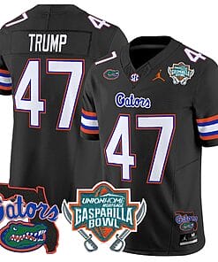 Donald Trump Jersey #47 Florida Gators 2025 Gasparilla Bowl Patch Black