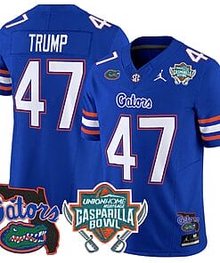 Donald Trump Jersey #47 Florida Gators 2025 Gasparilla Bowl Patch Royal