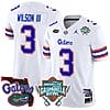 Eugene Wilson III Jersey #3 Florida Gators 2025 Gasparilla Bowl Patch White 5 Eugene Wilson III Jersey #3 Florida Gators 2025 Gasparilla Bowl Patch White