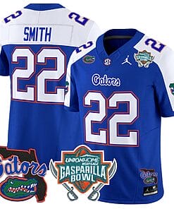 Emmitt Smith Jersey #22 Florida Gators 2025 Gasparilla Bowl Patch Royal Alternate
