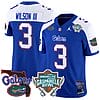 Eugene Wilson III Jersey #3 Florida Gators 2025 Gasparilla Bowl Patch Royal Alternate 5 Eugene Wilson III Jersey #3 Florida Gators 2025 Gasparilla Bowl Patch Royal Alternate