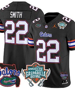 Emmitt Smith Jersey #22 Florida Gators 2025 Gasparilla Bowl Patch Black