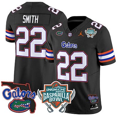 Emmitt Smith Jersey #22 Florida Gators 2025 Gasparilla Bowl Patch Black 8 Emmitt Smith Jersey #22 Florida Gators 2025 Gasparilla Bowl Patch Black