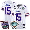 Graham Mertz Jersey #15 Florida Gators 2025 Gasparilla Bowl Patch White