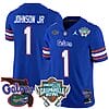 Montrell Johnson Jr Jersey #1 Florida Gators 2025 Gasparilla Bowl Patch Royal