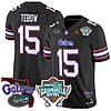 Tim Tebow Jersey #15 Florida Gators 2025 Gasparilla Bowl Patch Black 4 Tim Tebow Jersey #15 Florida Gators 2025 Gasparilla Bowl Patch Black