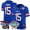 Tim Tebow Jersey #15 Florida Gators 2025 Gasparilla Bowl Patch Royal