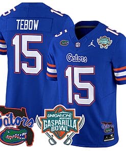 Tim Tebow Jersey #15 Florida Gators 2025 Gasparilla Bowl Patch Royal
