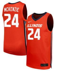 Adalia McKenzie Jersey #24 Illinois Fighting Illini NIL Basketball Orange