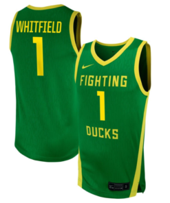 Alexis Whitfield Jersey #1 Oregon Ducks NIL Basketball Green