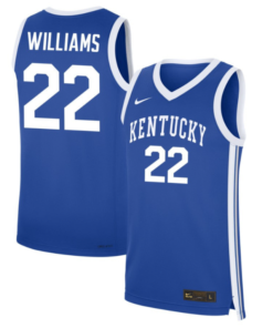 Amari Williams Jersey #22 Kentucky Wildcats NIL Basketball Royal