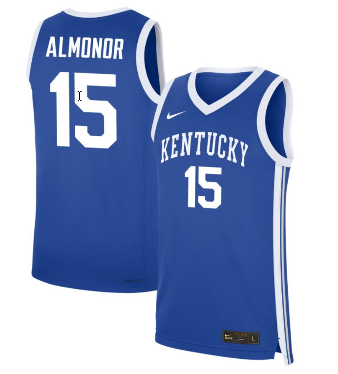 Ansley Almonor Jersey #15 Kentucky Wildcats NIL Basketball Royal 1 Ansley Almonor Jersey #15 Kentucky Wildcats NIL Basketball Royal