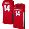 Asa Newell Jersey #14 Georgia Bulldogs NIL Basketball Red
