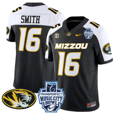 Brad Smith Jersey #16 Missouri Tigers 2024 Music City Bowl Football All Stitched 14 Brad Smith Jersey #16 Missouri Tigers 2024 Music City Bowl Football All Stitched