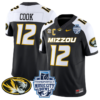 Brady Cook Jersey #12 Missouri Tigers 2024 Music City Bowl Football All Stitched