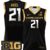 Brandon Angel Jersey #21 Oregon Ducks 2024 Lightweight Basketball Black Gold 5 Brandon Angel Jersey #21 Oregon Ducks 2024 Lightweight Basketball Black Gold
